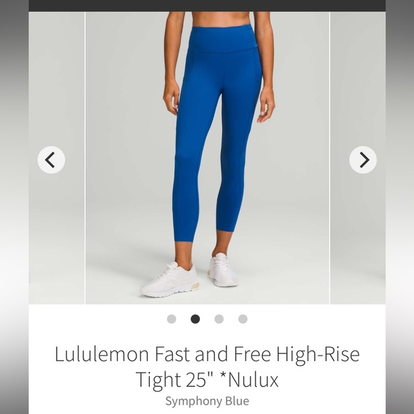 lululemon athletica Pants - NWT- Lululemon Fast and Free Hi Rise Tight 25”